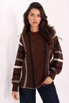 Women's Oversized Openwork Sweater - Trendy Knitwear