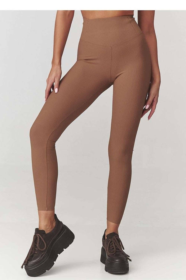 Long leggings model 220768 Makadamia