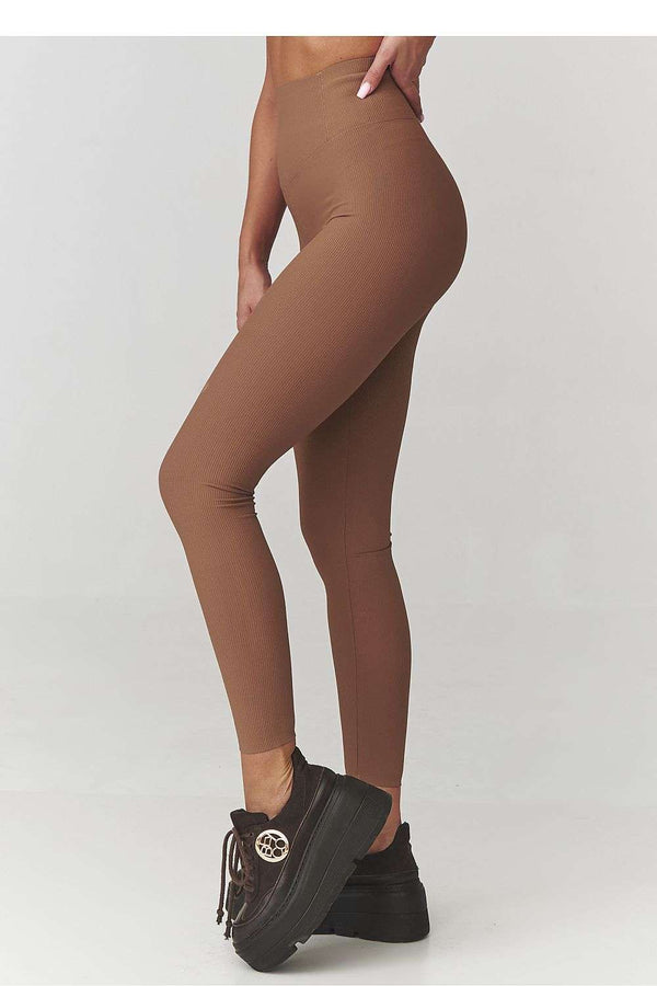 Long leggings model 220768 Makadamia