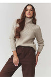 Turtleneck model 220775 Makadamia