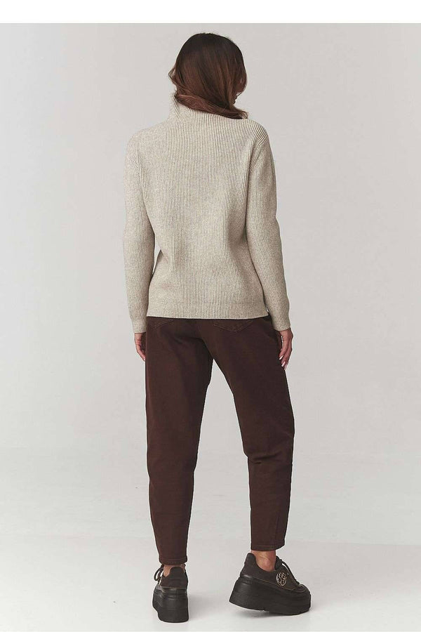 Turtleneck model 220775 Makadamia