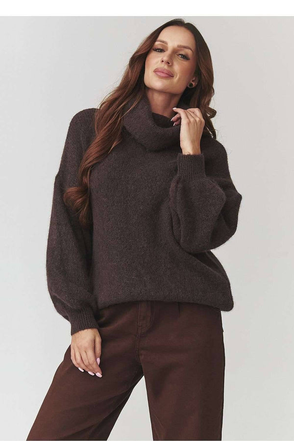 Turtleneck model 220794 Makadamia