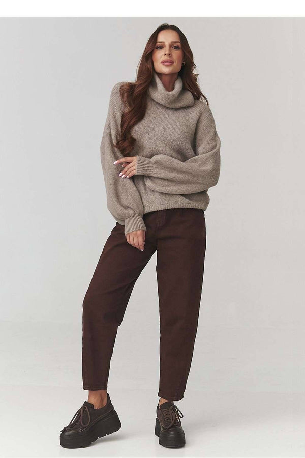 Turtleneck model 220795 Makadamia