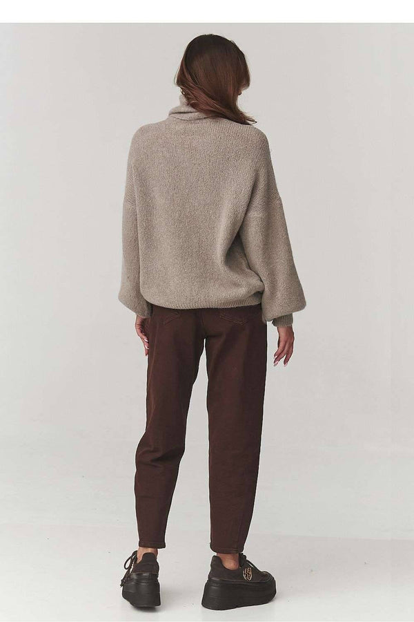 Turtleneck model 220795 Makadamia