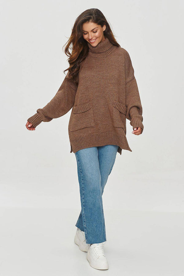 Turtleneck model 201797 Makadamia