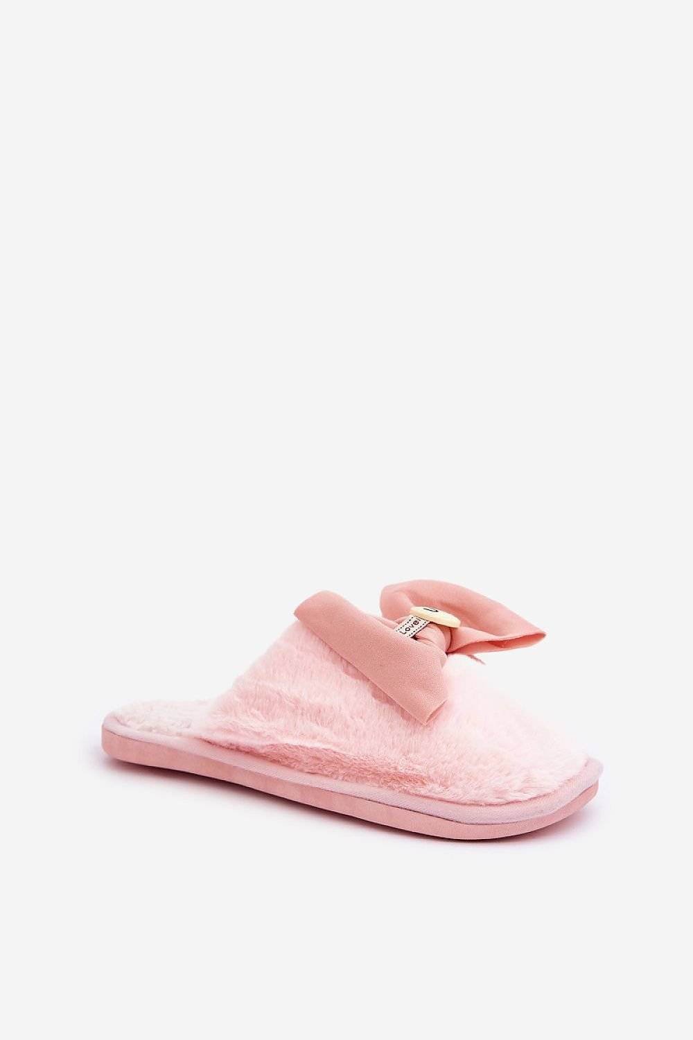 Comfortable Women's Warm Slippers with Cute Bow