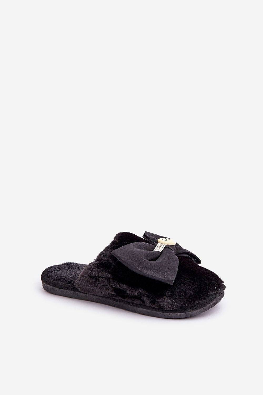 Comfortable Women's Warm Slippers with Cute Bow