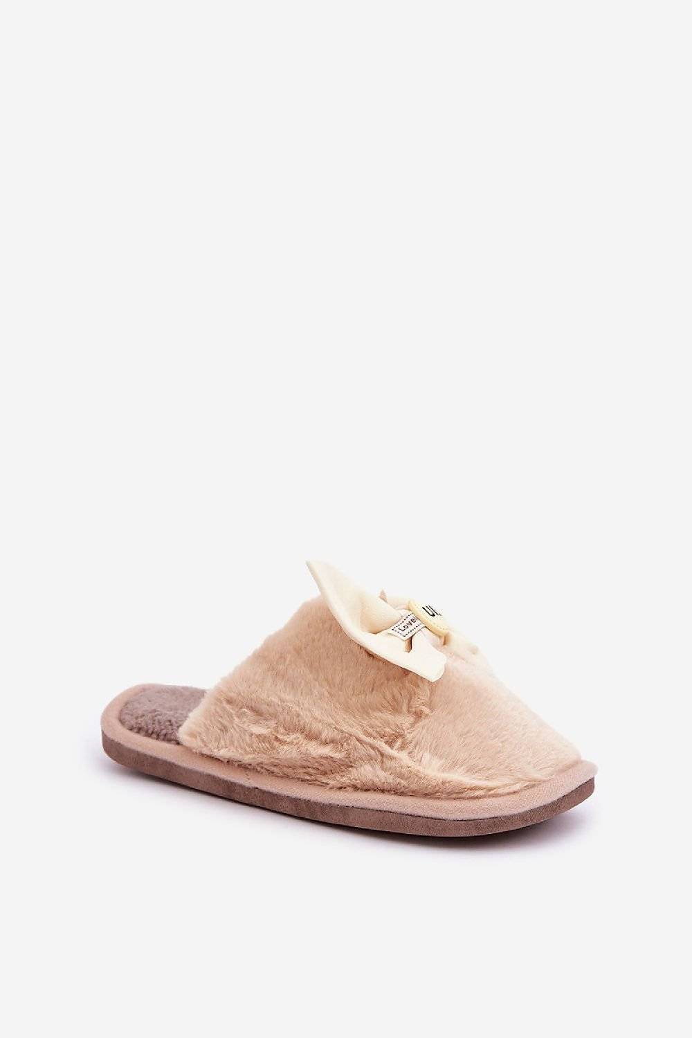 Comfortable Women's Warm Slippers with Cute Bow