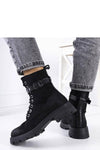 Black ankle boots for women featuring durable treaded soles, zip closure, and ankle strap for added style and stability.