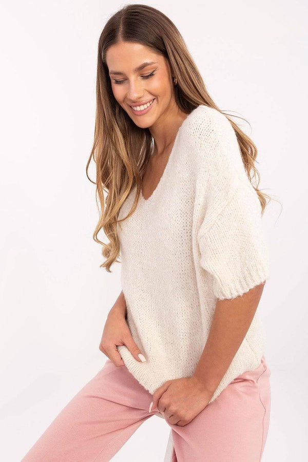 Short sleeve sweater model 206714 Italy Moda