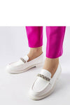 Mocassins en zircon blanc pour un style estival