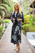 Long bathrobe model 209072 Kalimo