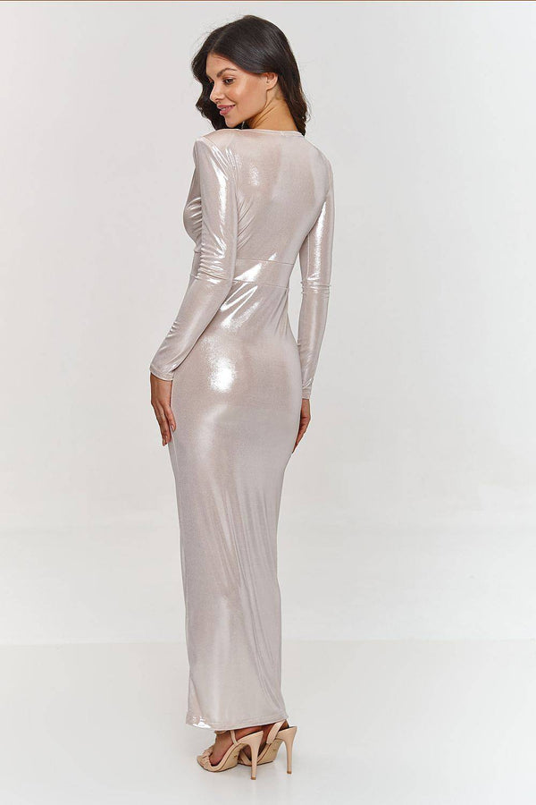 Long dress model 209575 Makadamia