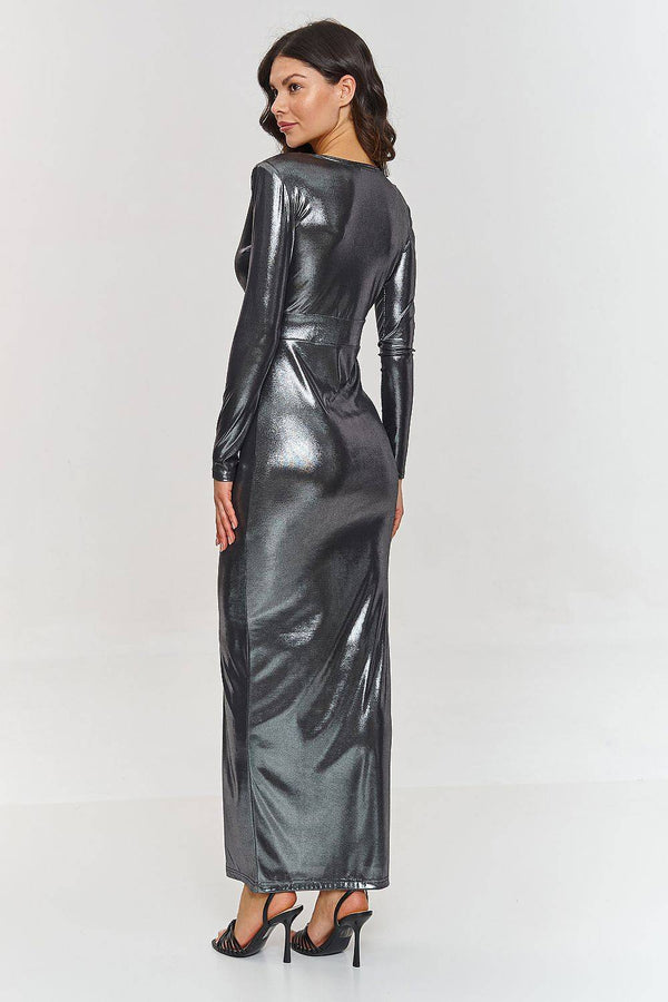 Long dress model 209576 Makadamia