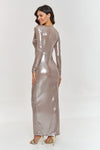 Long dress model 209578 Makadamia
