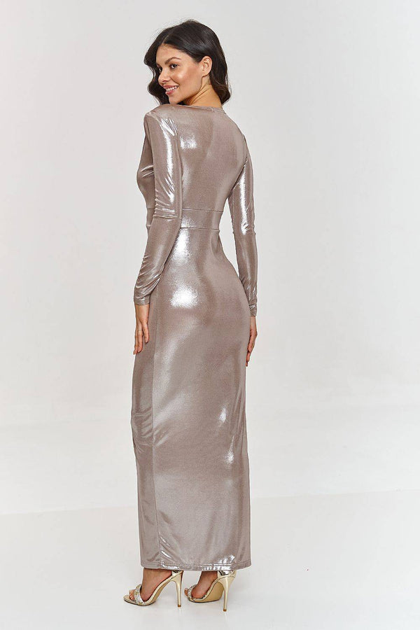 Long dress model 209578 Makadamia