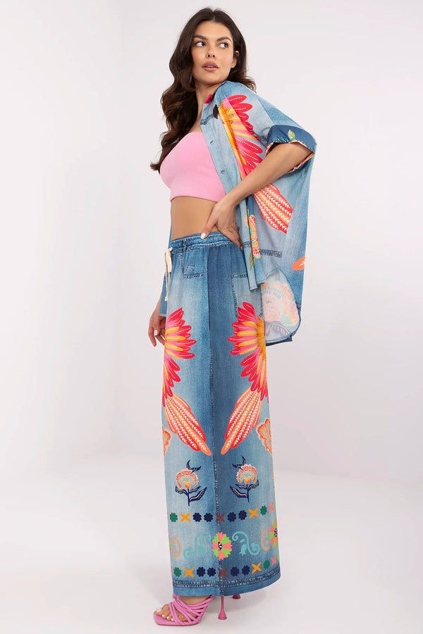 Women trousers model 210030 Italy Moda