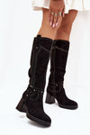 Eco-Friendly Suede Stiletto Boots for Women