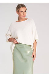 Bat style blouse model 217076 Figl