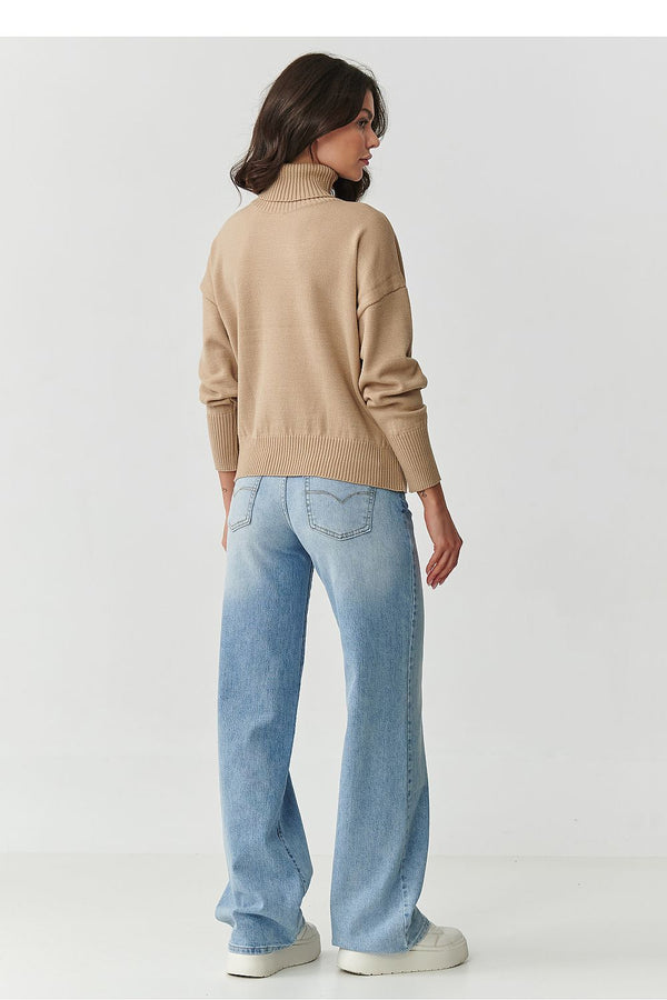 Turtleneck model 217392 Makadamia