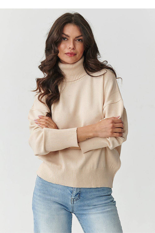 Turtleneck model 217393 Makadamia