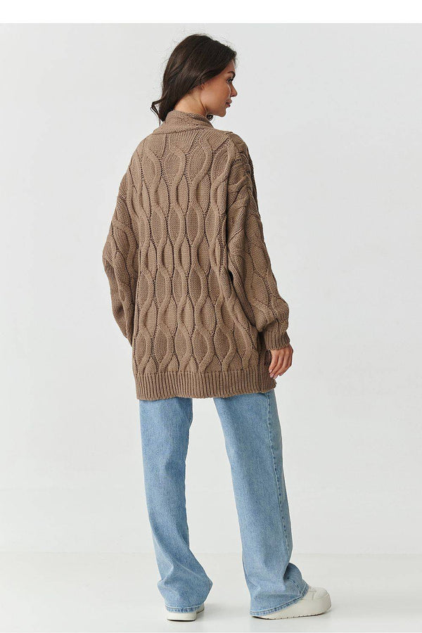 Cardigan model 217408 Makadamia