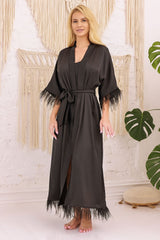 Long bathrobe model 218886 Kalimo