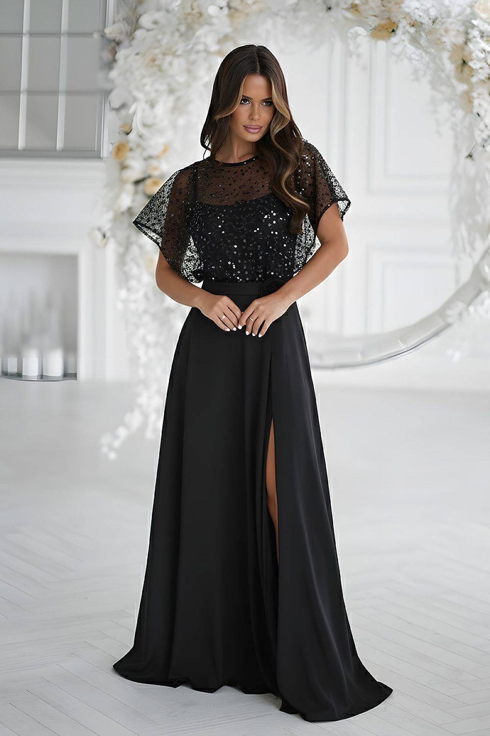 Long dress model 219685 Bicotone
