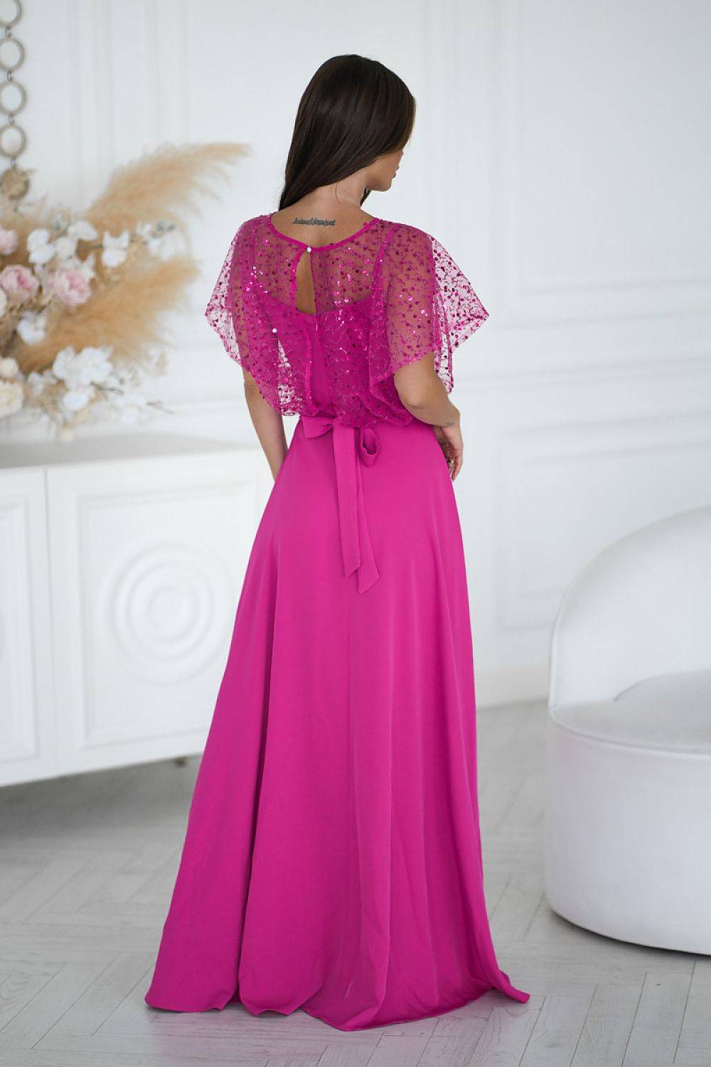 Long dress model 219692 Bicotone