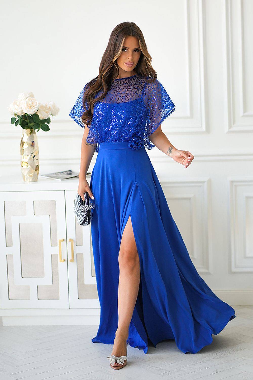 Long dress model 219694 Bicotone