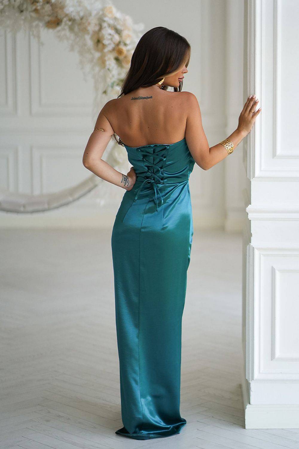 Long dress model 219712 Bicotone