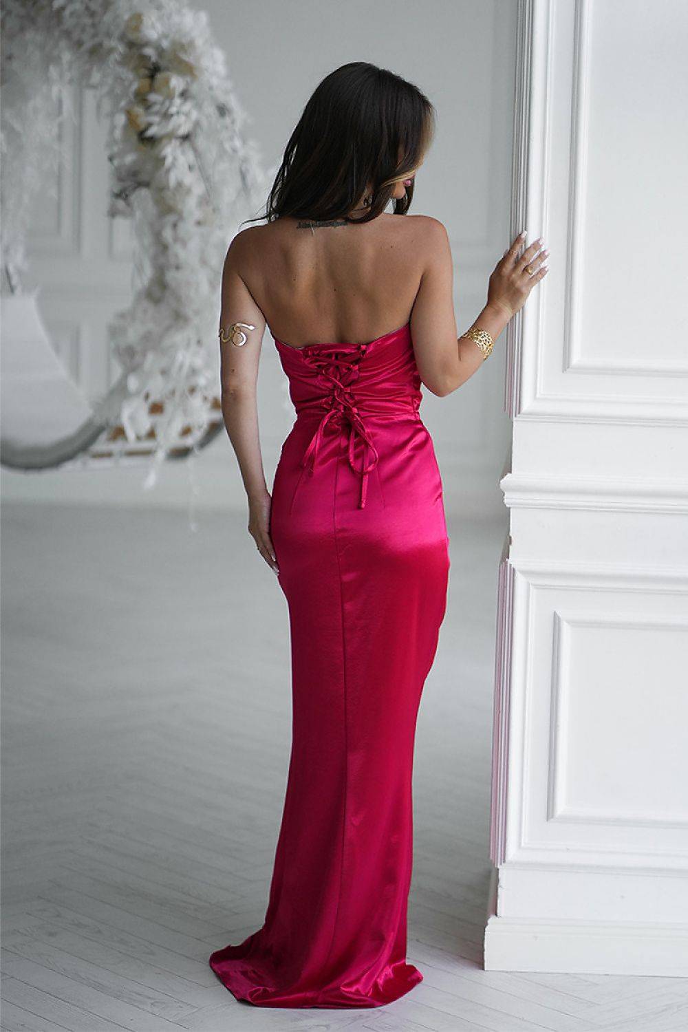 Long dress model 219714 Bicotone