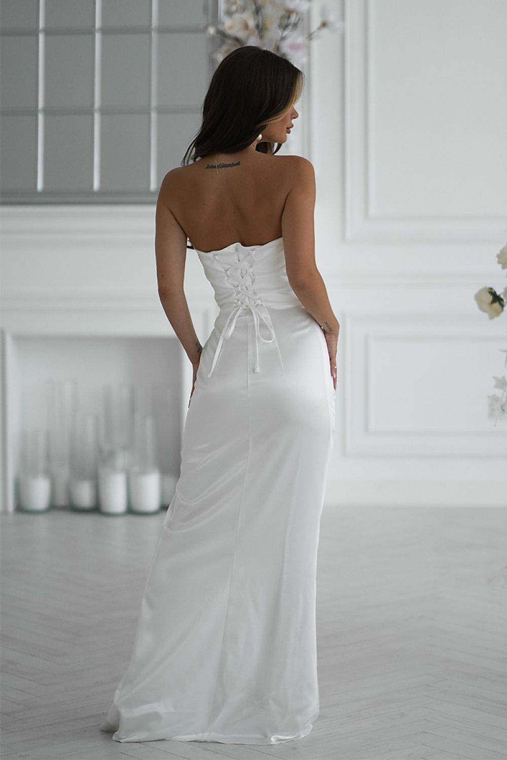 Long dress model 219716 Bicotone
