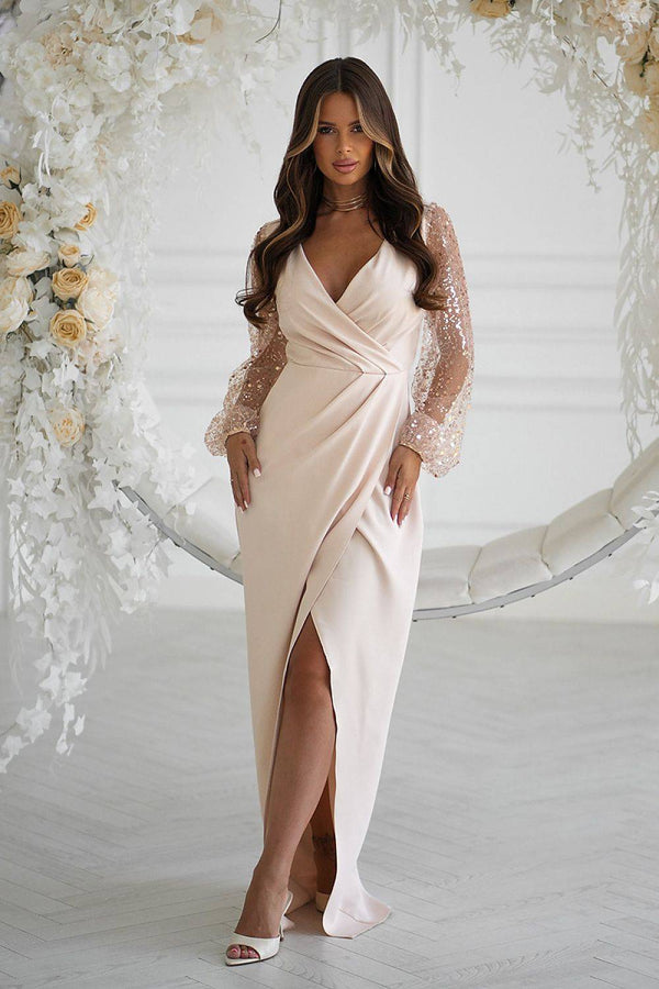 Long dress model 220093 Bicotone