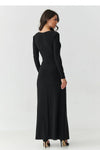 Long dress model 220425 Makadamia