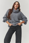 Turtleneck model 220791 Makadamia