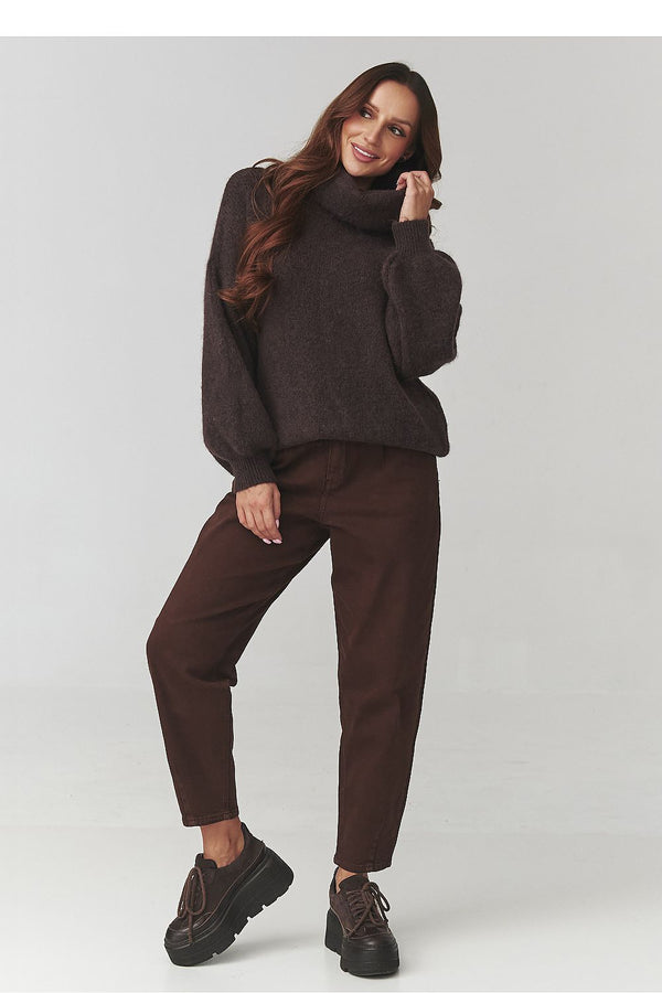 Turtleneck model 220794 Makadamia