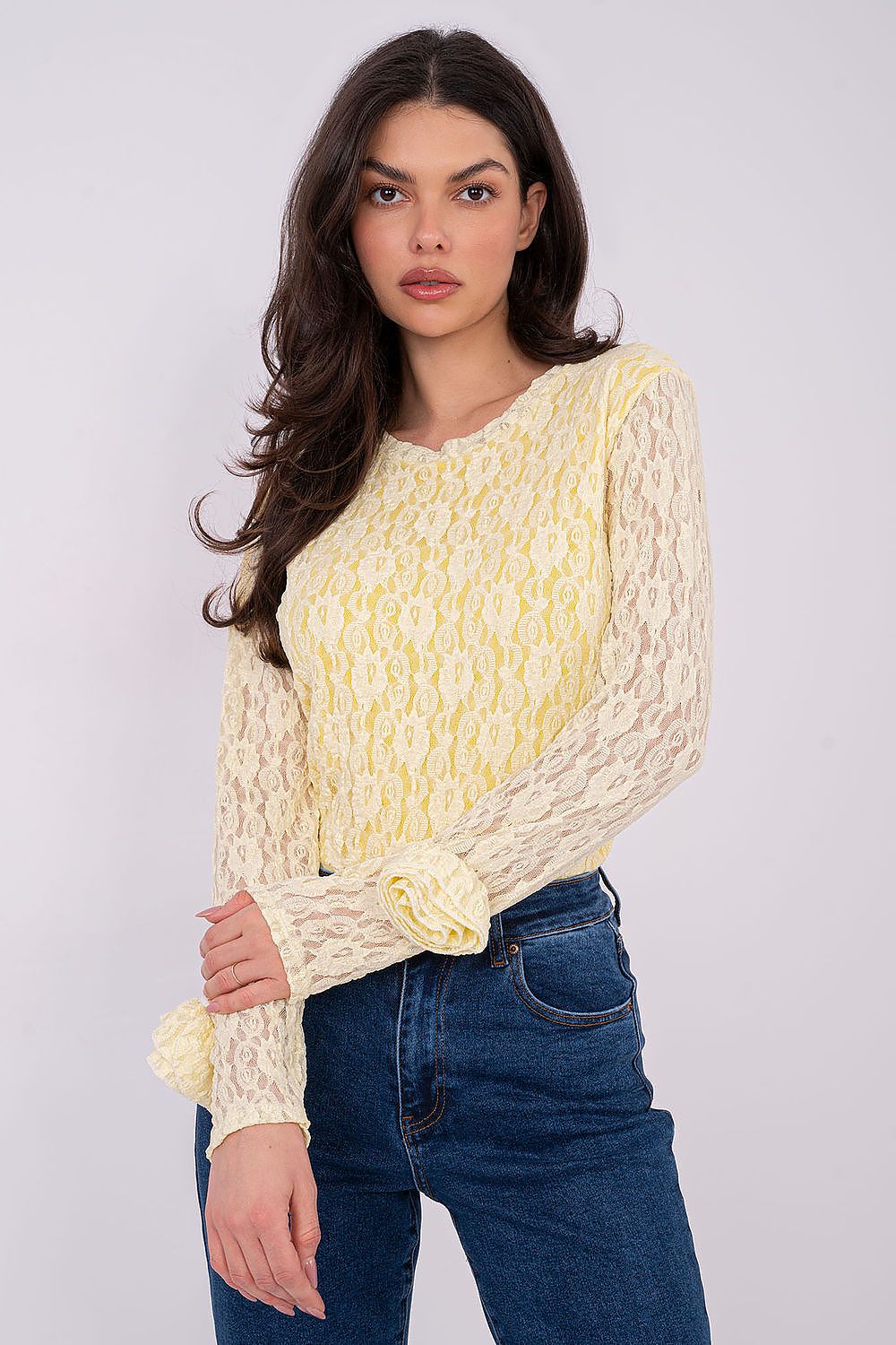 Lace blouse model 222453 Italy Moda