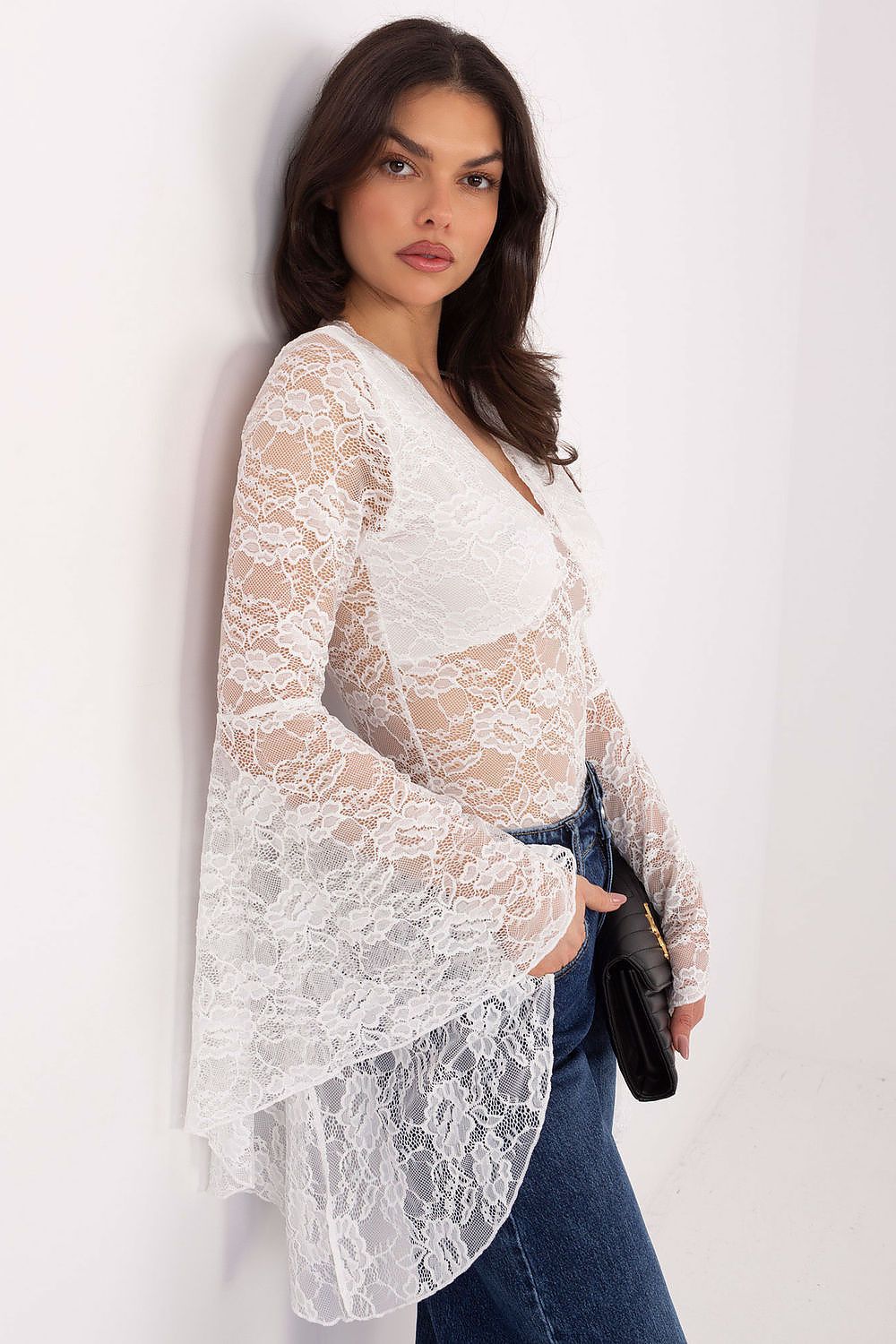 Lace blouse model 222810 Factory Price