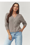 Cardigan model 223257 Makadamia