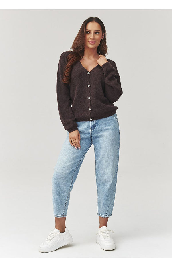Cardigan model 223259 Makadamia