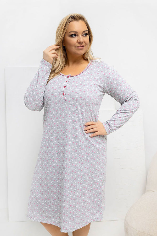 Plus Size Nightgown model 223309 Forever Pink