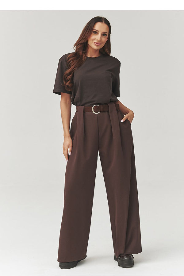 Women trousers model 223363 Makadamia