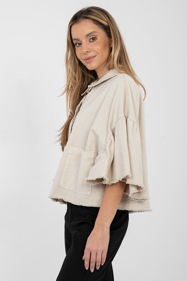 Denim jacket model 223786 Rue Paris