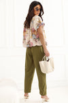 corduroy trousers model 227687 Rue Paris