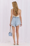 Denim shorts model 228033 Factory Price