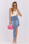 denim skirt model 228026 Factory Price