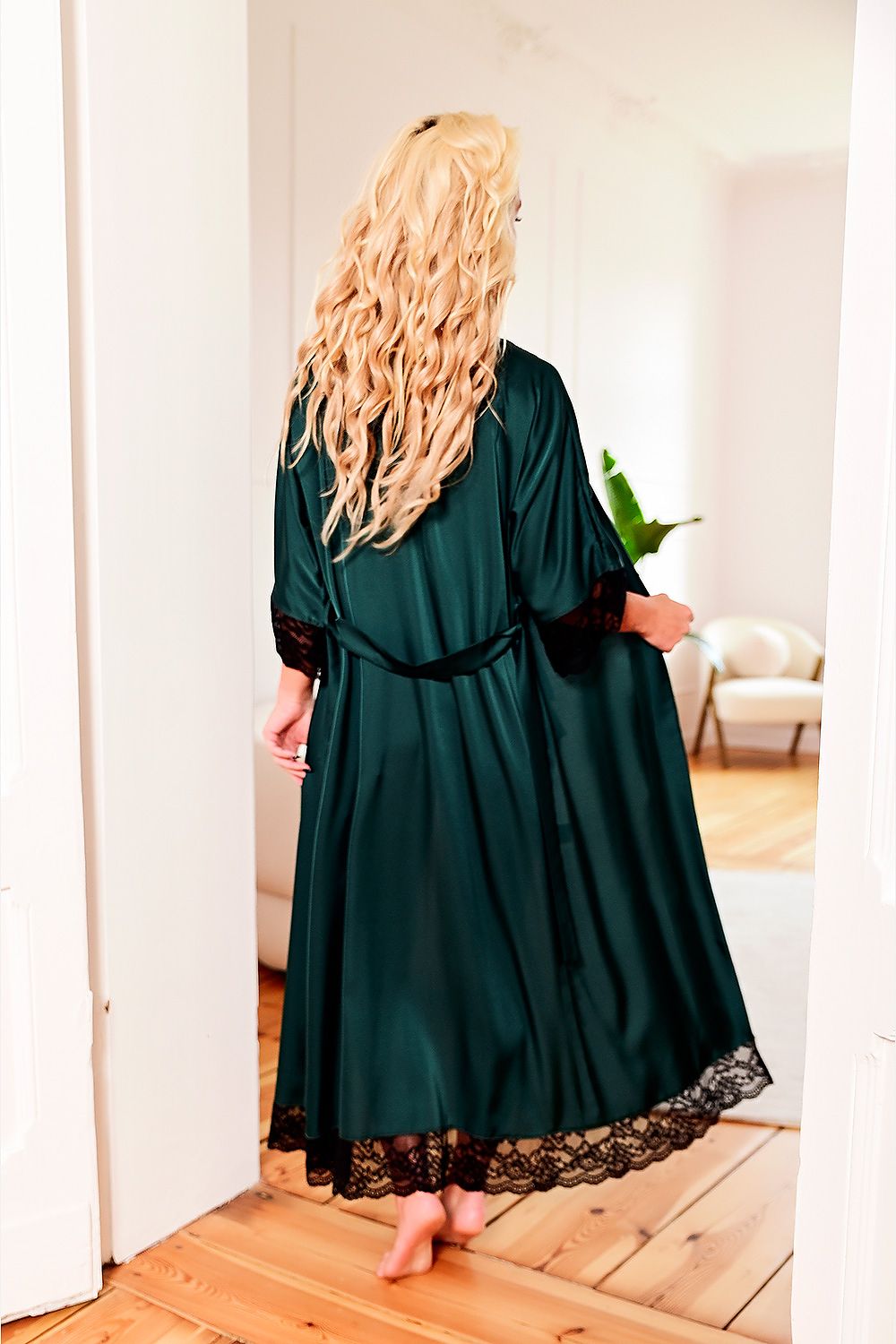 Long bathrobe model 187011 Kalimo