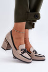 Heeled low shoes