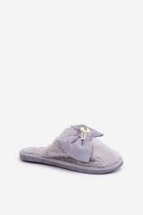 Comfortable Women's Warm Slippers with Cute Bow